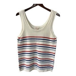 Skies Are Blue Women’s Sweater Tank Top Size L NWOT